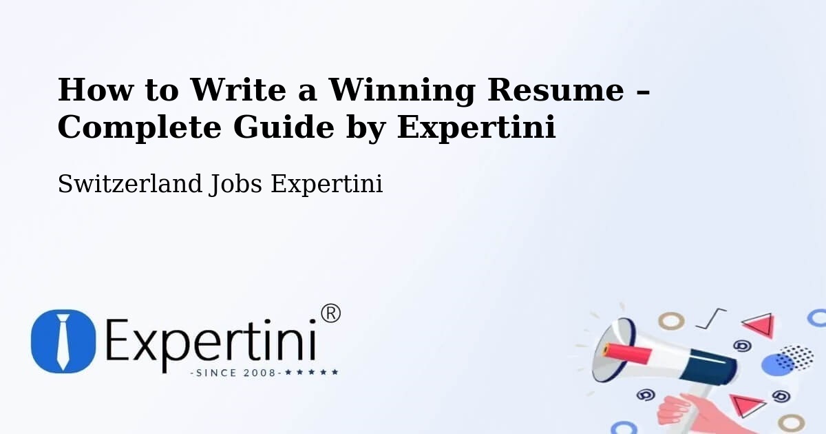 Resume Writing Guide for Job Seekers – Andermatt - Andermatt, Switzerland Jobs Expertini